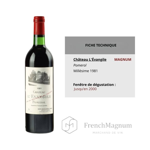 Image de notre produit : Magnum Chateau L'evangile 1981 avec informations importantes