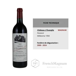 Illustration du vin rouge Magnum Chateau L'Evangile à commander aujourd'hui.