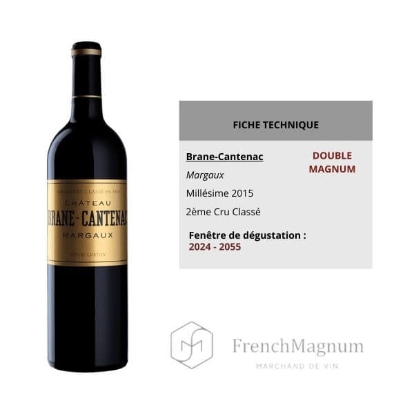 Image de la fiche produit du Double Magnum Château Brane-Cantenac 2015