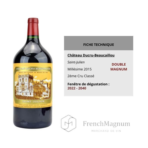 Illustration de la fiche technique du Double Magnum Château Ducru-Beaucaillou 2015