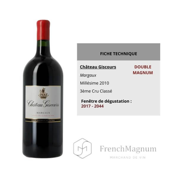 Illustration de la fiche technique du Double Magnum Château Giscours 2010