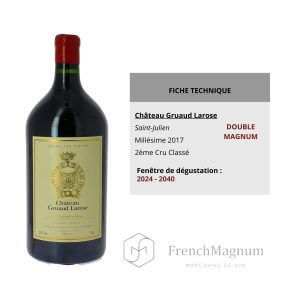 Image du Double Magnum Château Gruaud Larose 2016 avec ses données essentielles