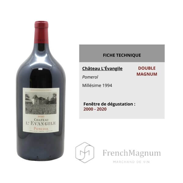 Image du Double Magnum du Château L'Évangile 1994 et de sa fiche technique