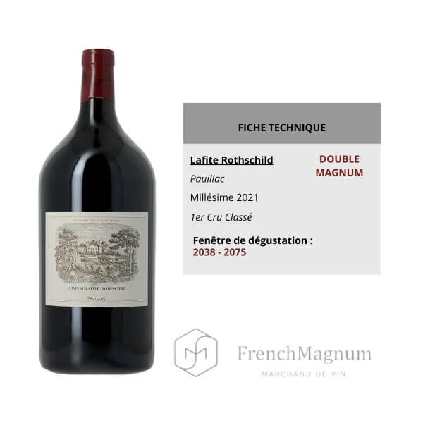 Fiche technique réalisée par French Magnum pour le Double Magnum Lafite Rothschild 2021