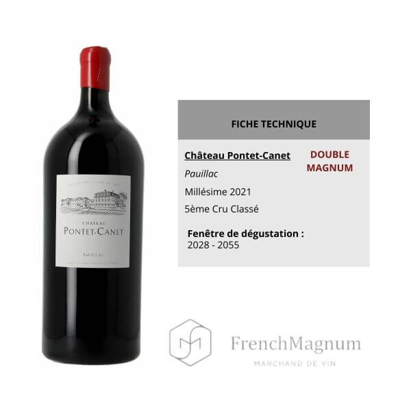 Image de la fiche produit Double Magnum Château Pontet-Canet 2021