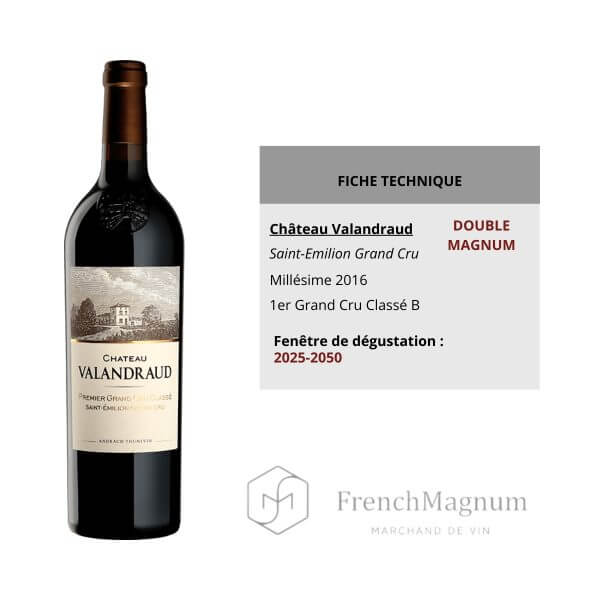 Fiche technique du Double Magnum du Château Valandraud 2016