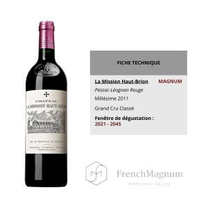 Illustration de notre tableau du Magnum Chateau La Mission Haut-Brion 2011