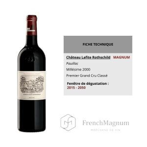 Illustration des caractéristiques essentielles du Magnum Château Lafite Rothschild 2000