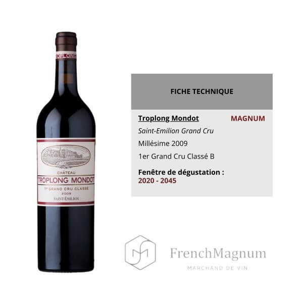 Image de la fiche produit Magnum Troplong Mondot 2009 avec données essentielles
