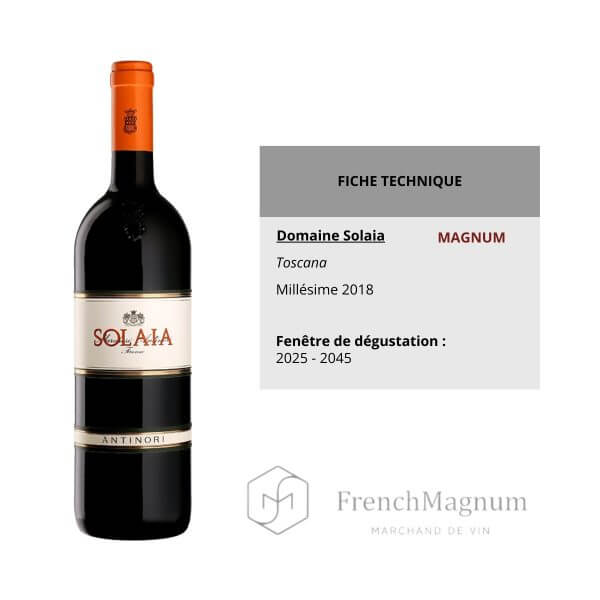 Image de la fiche technique rédigée par French Magnum pour Magnum Domaine Solaia 2018.